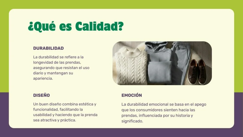 Durabilidad y calidad en la moda · GERESCAL